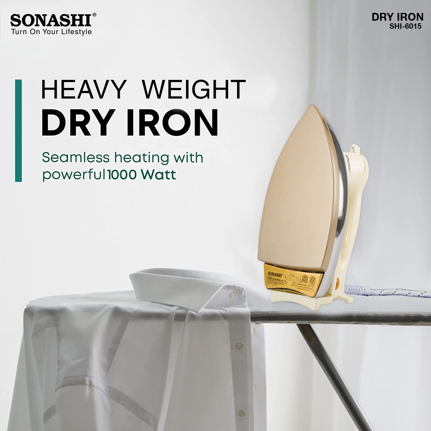 Heavy Iron Box SHI-6015 Gold - Sonashi Electronic